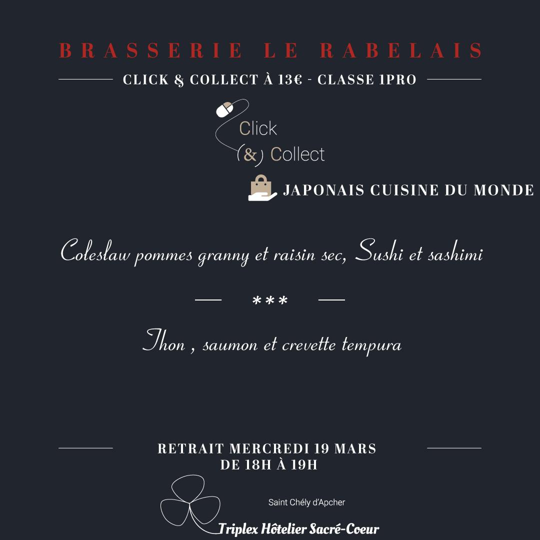 Mercredi 19 mars 2025 (soir) cc brasserie le rabelais