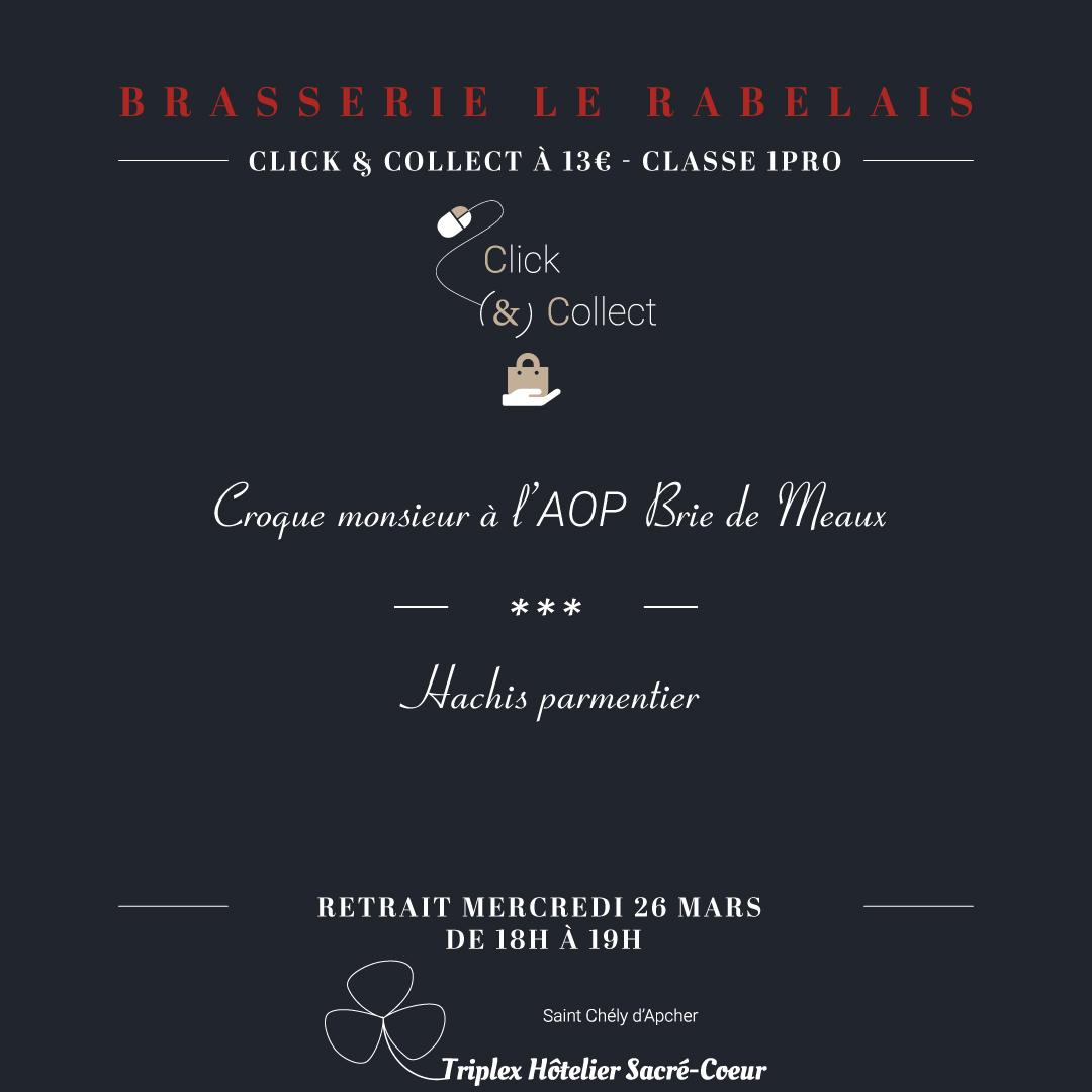 Mercredi 26 mars 2025 (soir) cc brasserie le rabelais