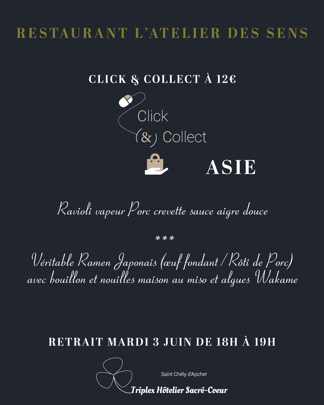 Mardi 3 juin 2025 (soir) cc restaurant atelier des sens