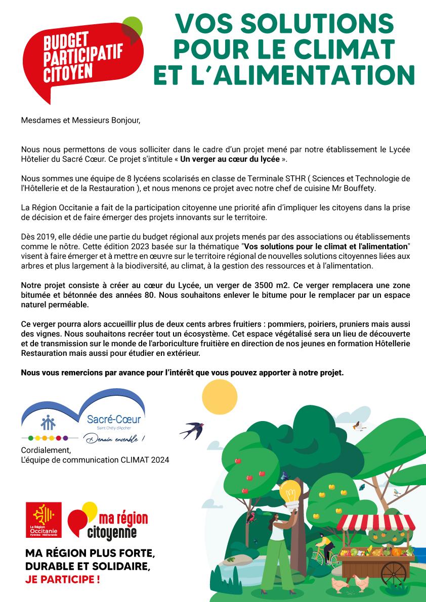 Lettre équipe de communication climat 2024