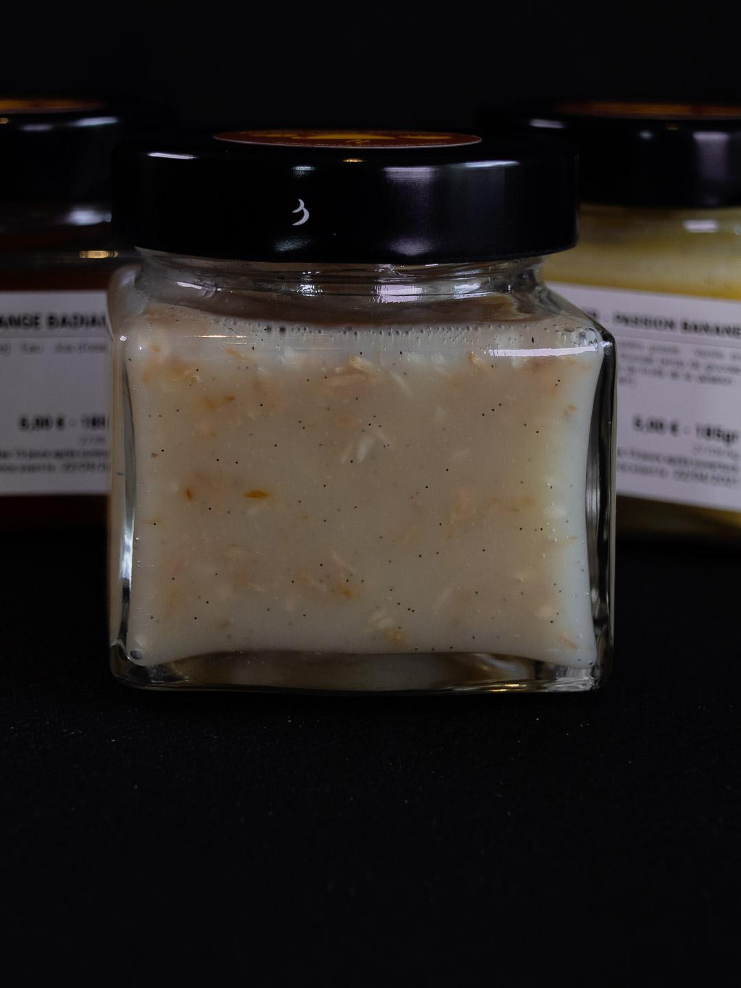Pate a tartiner caramel coco vanille coeur gourmand